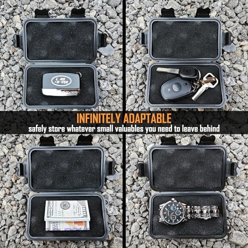 Image of Magnetic Key Holder Under Car,Weatherproof Magnetic Key Box Under Car,Hide a Key Magnetic Key Box,Hidden Key Holder Magnetic Key Hider Outdoor 【Splash Resistant】