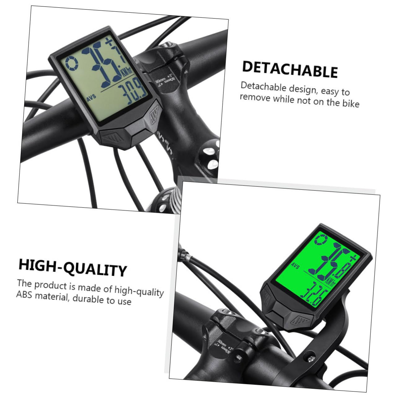 BESPORTBLE 1pezzi Contachilometri Per Retroilluminazione Odometro Wireless Per Ciclisti Condizioni Meteorologiche