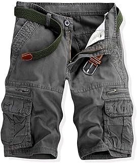 utcoco Men's Cargo Short Relaxed Fit Multi-Pocket Cotton Cargo Shorts for Men