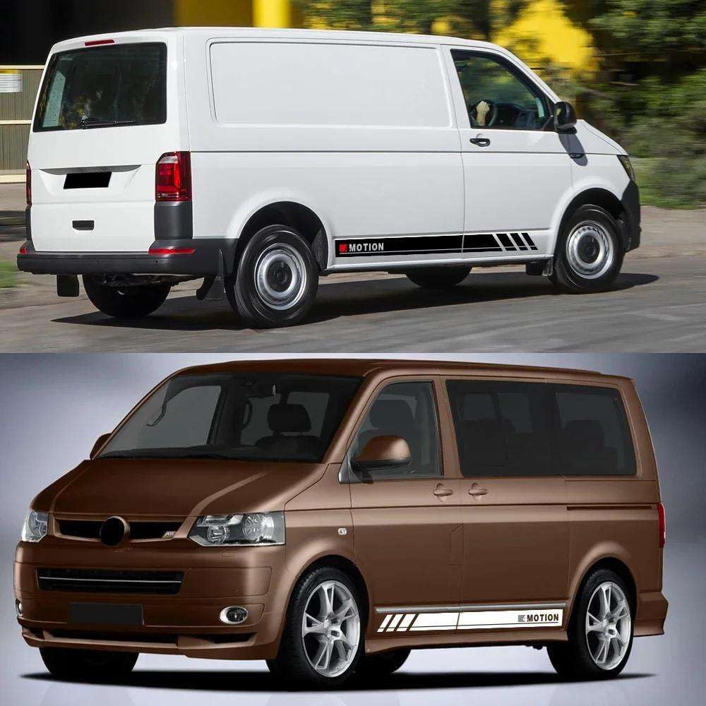 Adesivo Laterale per portiera Auto, per Volkswagen Transporter T4 T5 T6 4 Motion Vinile Decor Decalcomania Impermeabile Copertura Accessori Auto Tuning