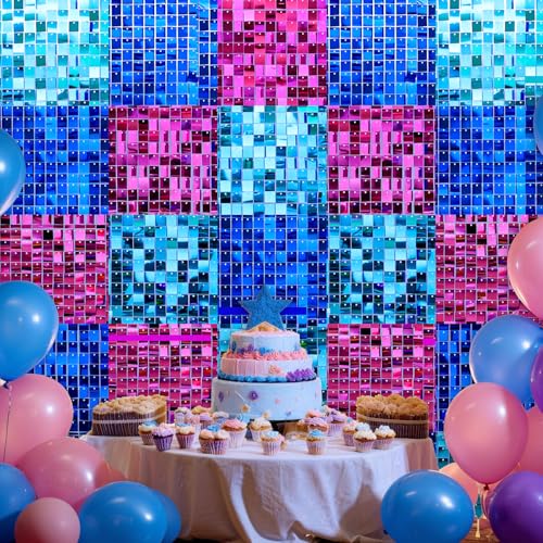 Bupelo Hawaiian Luau Shimmer Wall Backdrop 24 Pzas miniatura 6