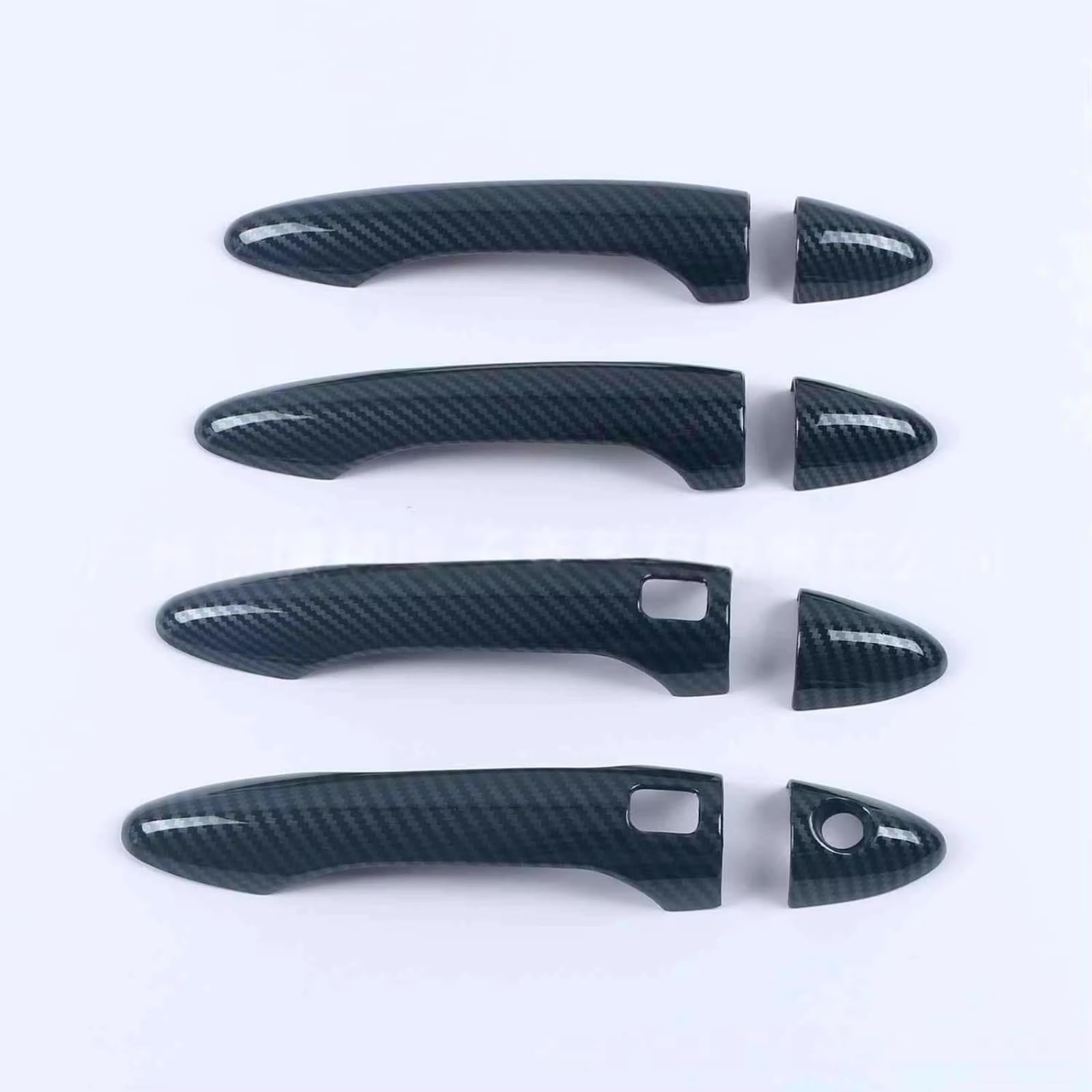 Rcuihgfb Carbon Fibe Door Handle Shell Compatible With Kia For K3 2013 2014 2015 2016 2017 Car Door Handle Sticker Decoration Outer Modification Trim Set(Carbon Fibe)