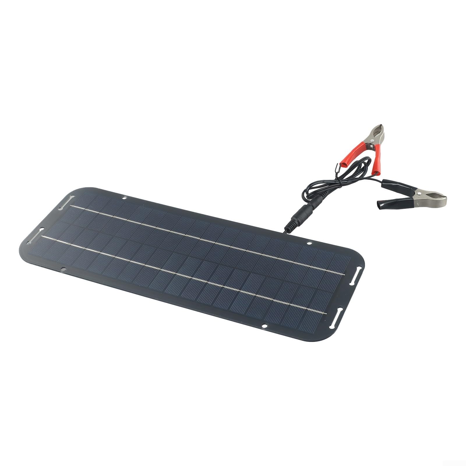 Chargeur de batterie solaire de voiture 60 W 12 V, mainteneur de batterie de voiture, panneau solaire amorphe portable de 60 W, kit de secours avec clip pour voiture, camping-car, caravane, van,