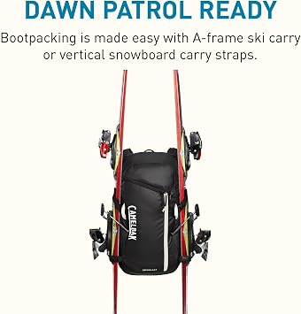 CamelBak SnoBlast 22 Snow Hydration Pack with 70oz Crux Reservoir, Insulated Design and Ski Carry for All Day Winter Riding