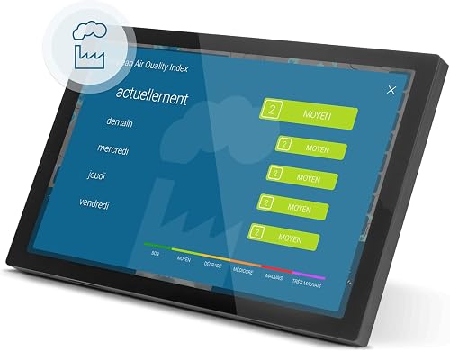 météo & radar home 4, station météo Wi-Fi avec radar météo : animation météo sur grand écran, design élégant, navigation simple, radar de pluie, alertes intempéries, prévisions 14 jours - 8