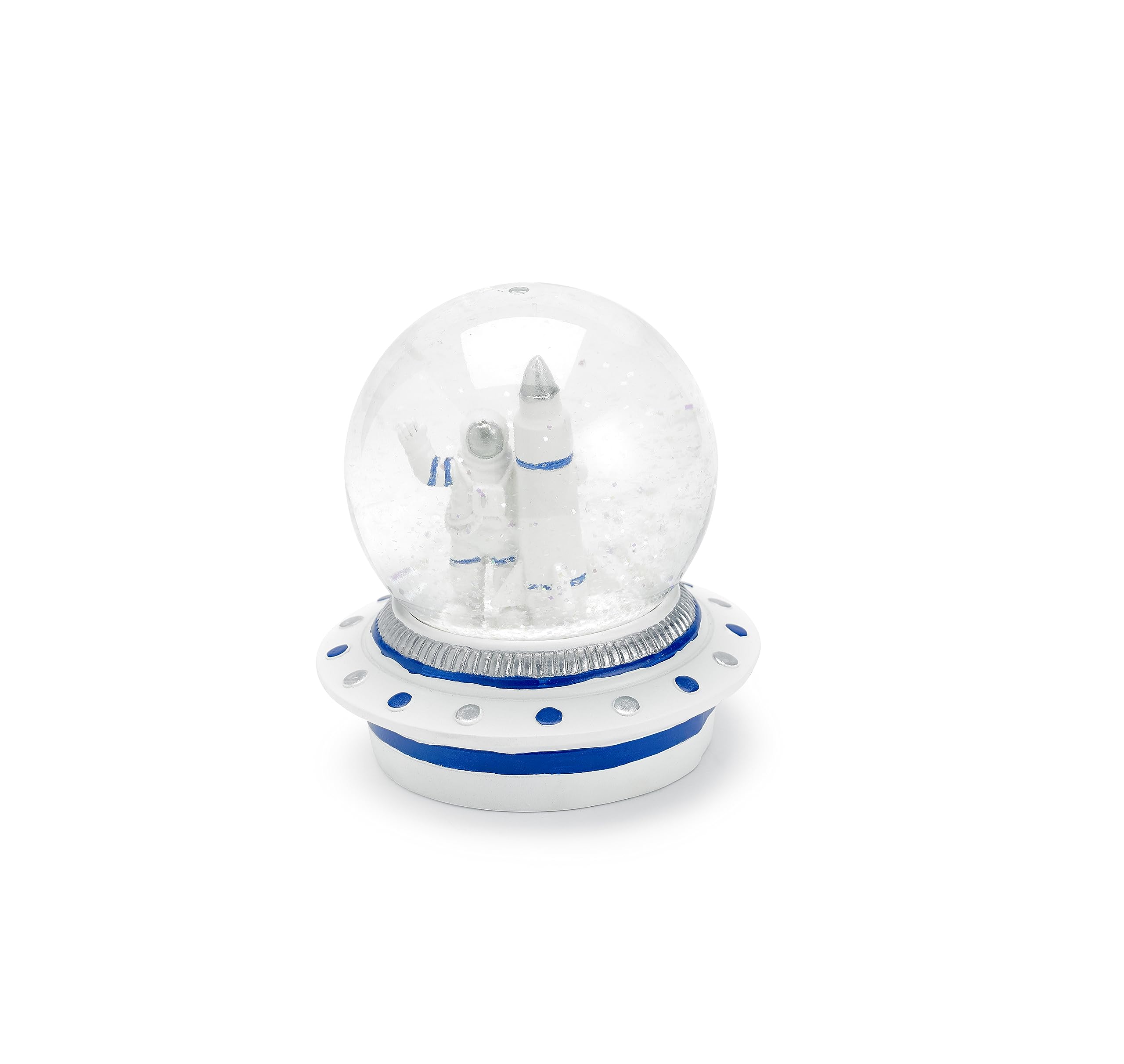 Mousehouse Gifts - Christmas Snow Globe with Spaceman and Rocket, Christmas Ornament for Boys and Girls