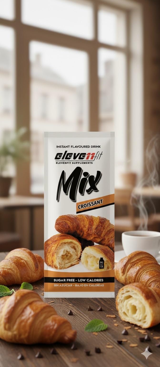 BEBIDAS MIX de ELEVEN FIT, 10 Sobres DULCES Variados SIN AZÚCAR, Bebidas Instantáneas Bajas en Calorías, 9g x 10 Sobres, Sabores para preparar postres, mezclar con leche...