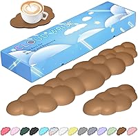 Vista 16 de JIKIOU Reposamuñecas para Teclado Cloud de Cuero Mejorado, Reposamuñecas Cloud con Base de PU Antideslizante, Cómodo Reposamuñecas de Espuma