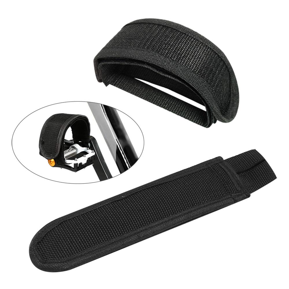 Pédale Automatique Vélo Route Pédales De Vélo Réglables Avec Sangles – 1/2 Filetage, Antidérapantes – Pour Vélo D'appartement, VTT Pédales Vélo Appartement