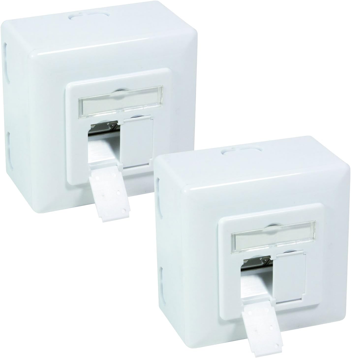 BIGtec CAT.6 Network Socket Combination Box Surface-Mounted
