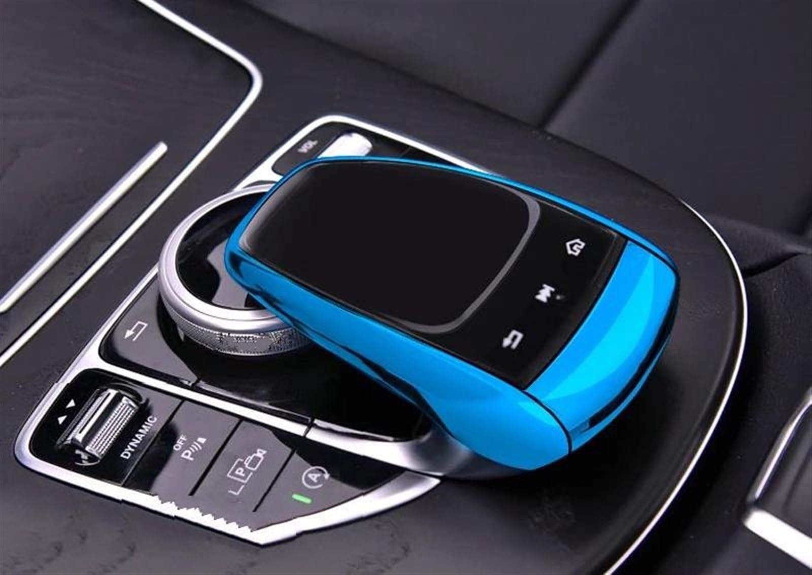 Csspdm Blu Car Center Control Mouse Knob Protector Film Cover Sticker For Benz C E G Gls Class W205 W213 Glc X253(Blu)