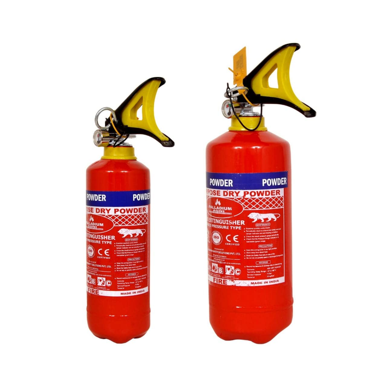 PALLADIUM AGNI Fire Extinguisher ABC Powder Type Dry Chemical for Home | Office | Hospital with Wall hanging Clip (ISI Marked, Certified, Approved) (1kg+2KG) (B09RP8S9WR) Amazon Price History, Amazon Price Tracker