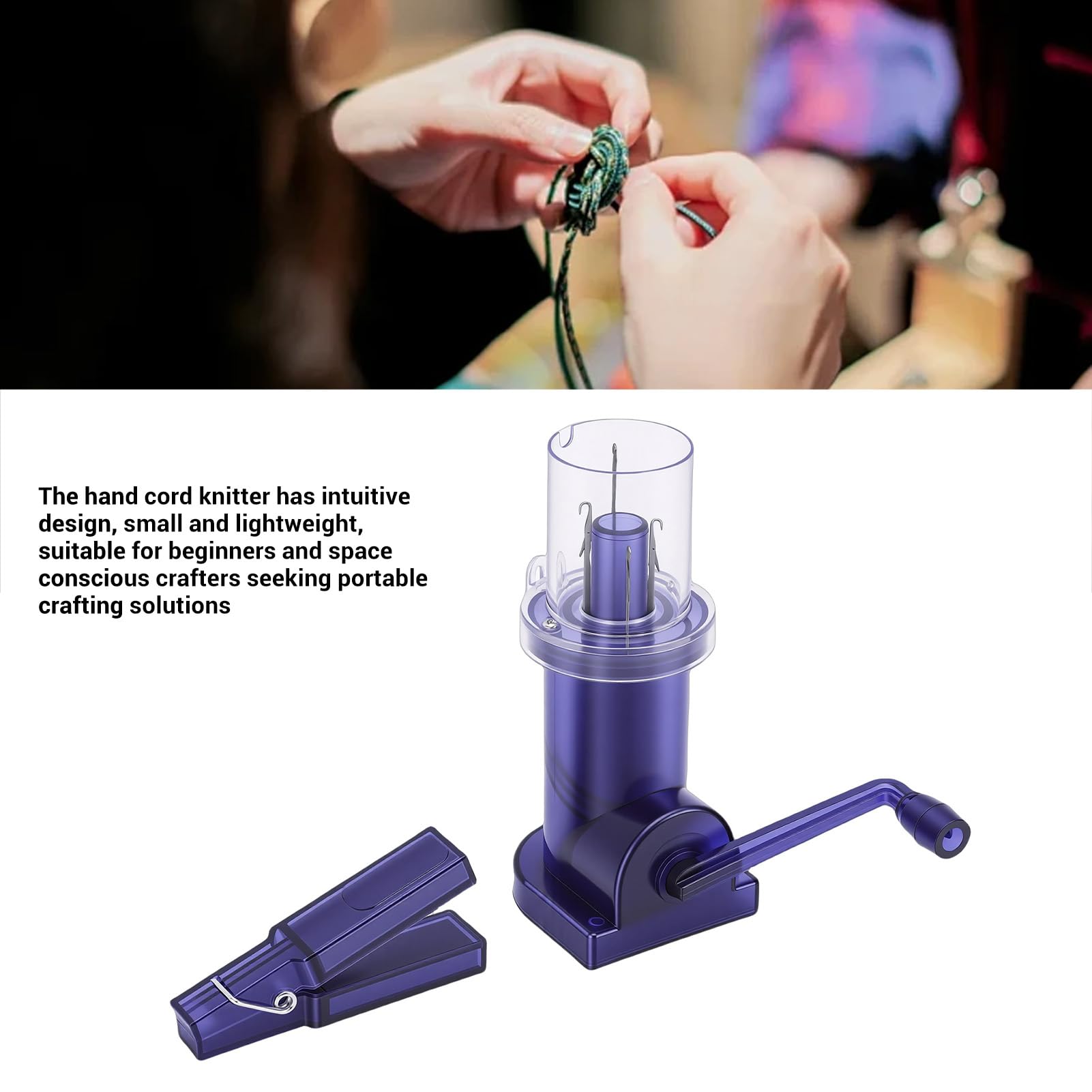 Machine tricoter, macchina per maglieria con clip, macchina per maglieria a filo a mano per maglieria manuale bobina macchina per la produzione di accessori per collana artigianale