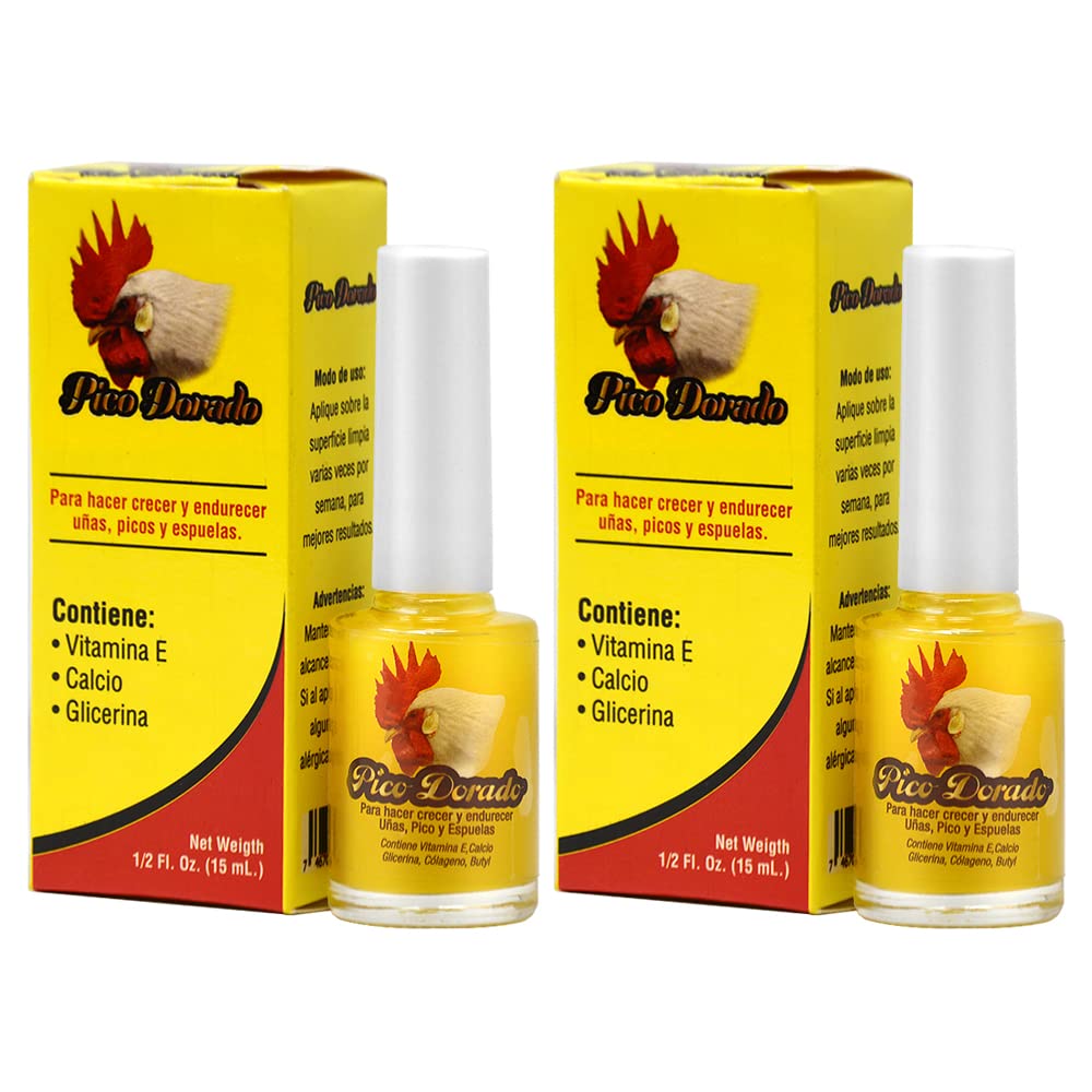 Pico Dorado(Pico de Galo) Nail hardener 15ml 0.5oz (Pack of 2)