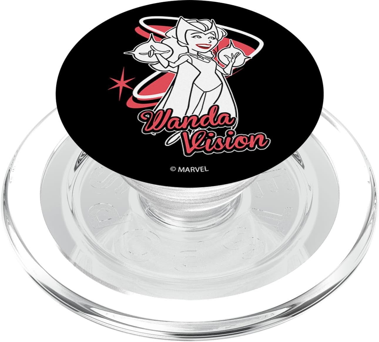Marvel WandaVision Wanda Retro Cartoon PopSockets MagSafe PopGrip for iPhone