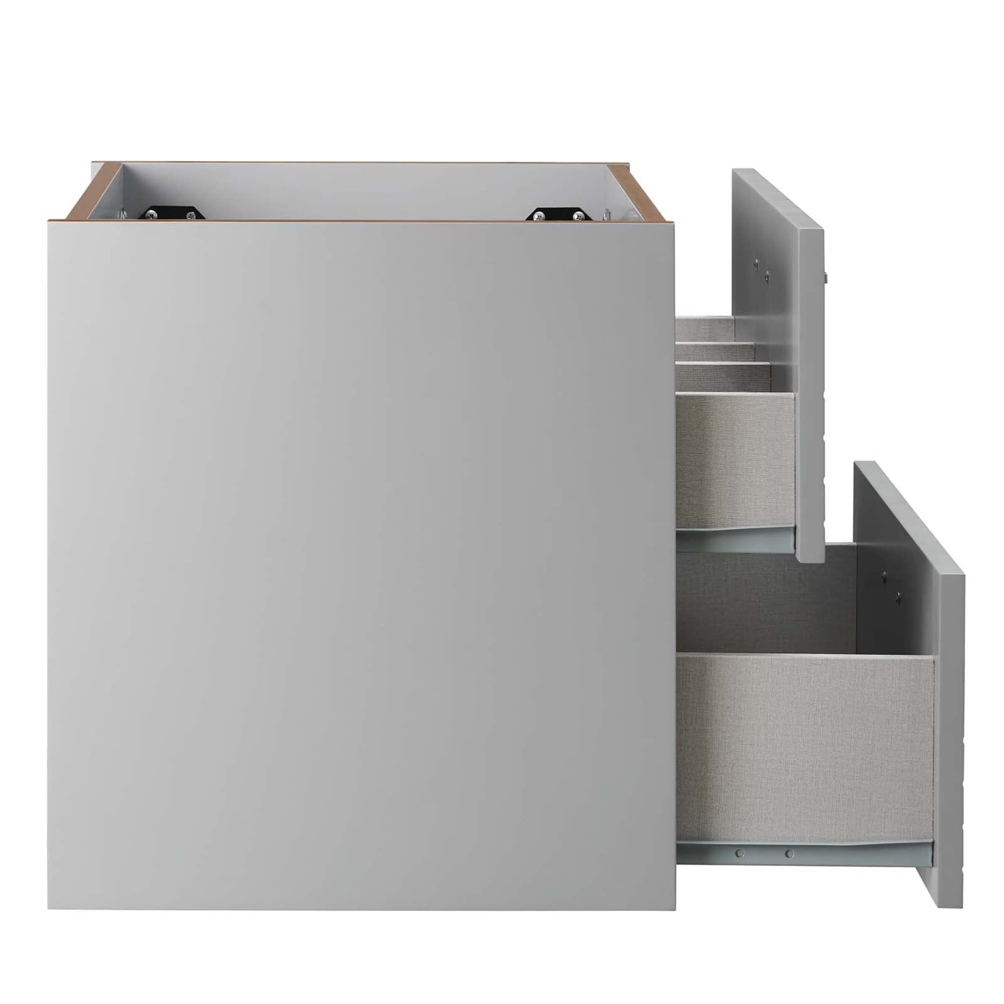 Modway Daybreak 23.5" Particleboard MDF Wood Wall-Mount Bathroom Vanity in Gray