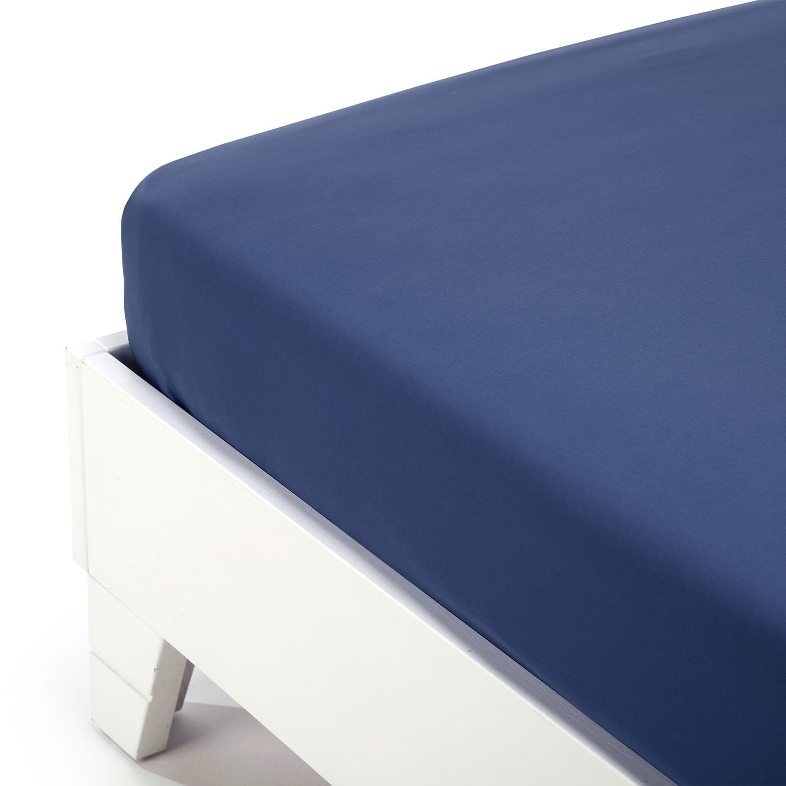 Caleffi Bottom Sheet, Cotton, Blue, Single