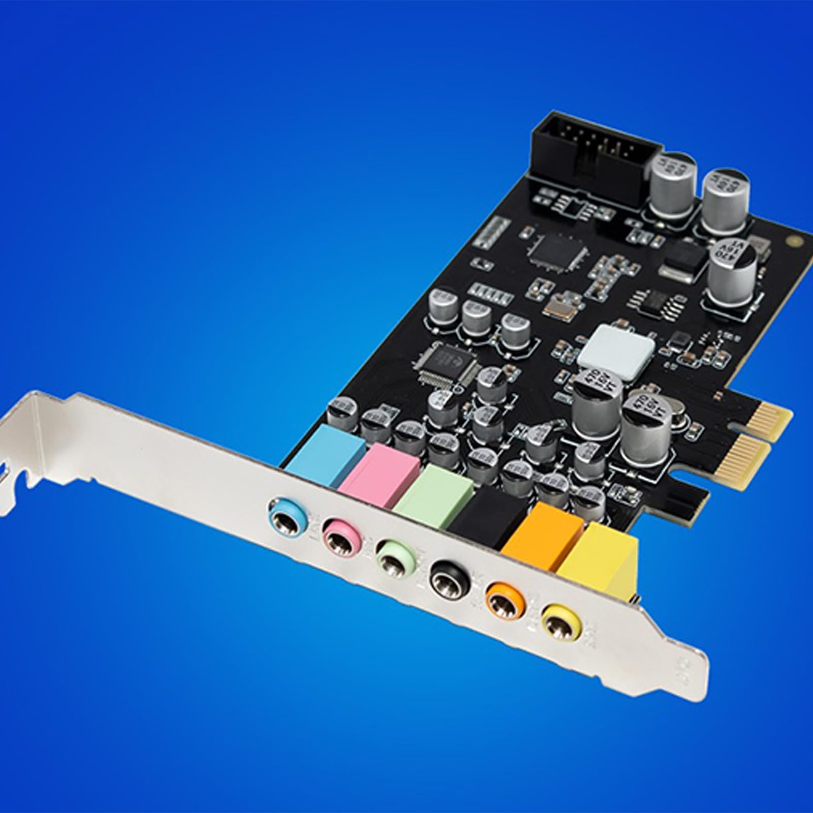 Scheda audio PCIe ST117 CM6212 7.1CH Plug and Play Nessun driver necessario per piattaforme multiple Scheda audio PCIe densa
