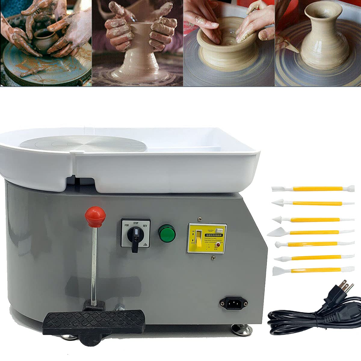 Buy NICCOO Pottery Wheel Pottery Forming Machine 25CM 350W Electric