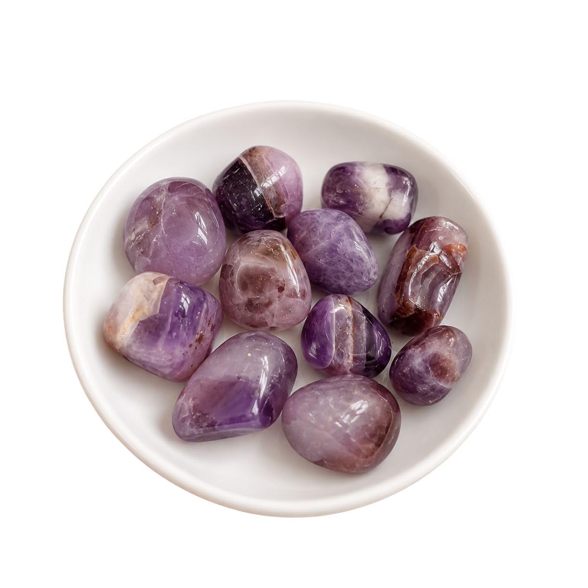 Amethyst Crystal Stone 100 Gm Natural Raw Tumble Stones Amethyst Tumbled Gemstone Pebble for Reiki Healing Vastu Correction Aquarium Stones Crystal at Home Décor-image-2