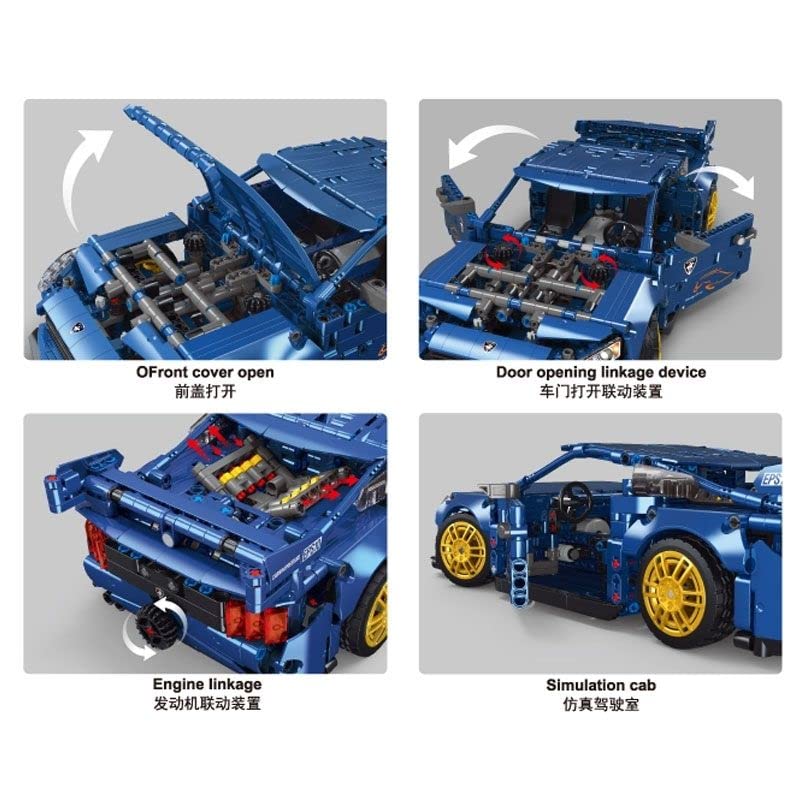 litodinogo TGL T2040 Technik Rennwagen Modellauto Bausatz im Maßstab 1:14, Supersportwagen, Modellbausatz, Sammlerstück… – Bild 5