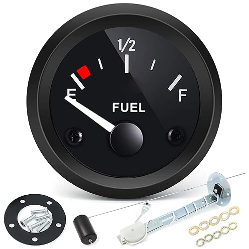 Medidor de combustible de 0-30 ohmios, medidor de nivel de combustible de 2 pulgadas, medidor de tanque de combustible para automóvil, camión,