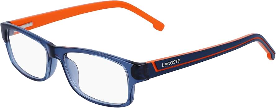 Lacoste Eyeglasses L 2707 421 Blue Steel-orange at Amazon
