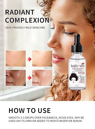 Miniatura 3 de Kojic Sen Kojic Acid Essence Serum para tez radiante  Esencia Facial Hidratante con Ceramida y Ácido Hialurónico  Reduce las manchas oscuras y las
