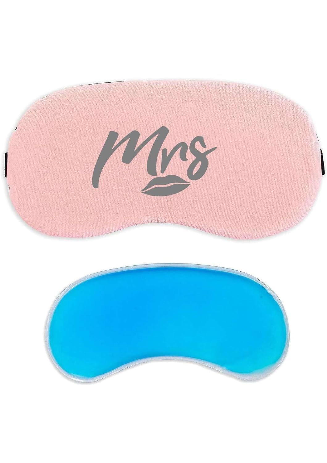 BR HUB Cotton Sleep Eye Mask For Side Sleeper Men Women Light Blocking Patented Design Night Blindfold, Soft Eye Shade Cover For Travel - Free Ear Plugs (Mrs-Silver-Pink)-image-16