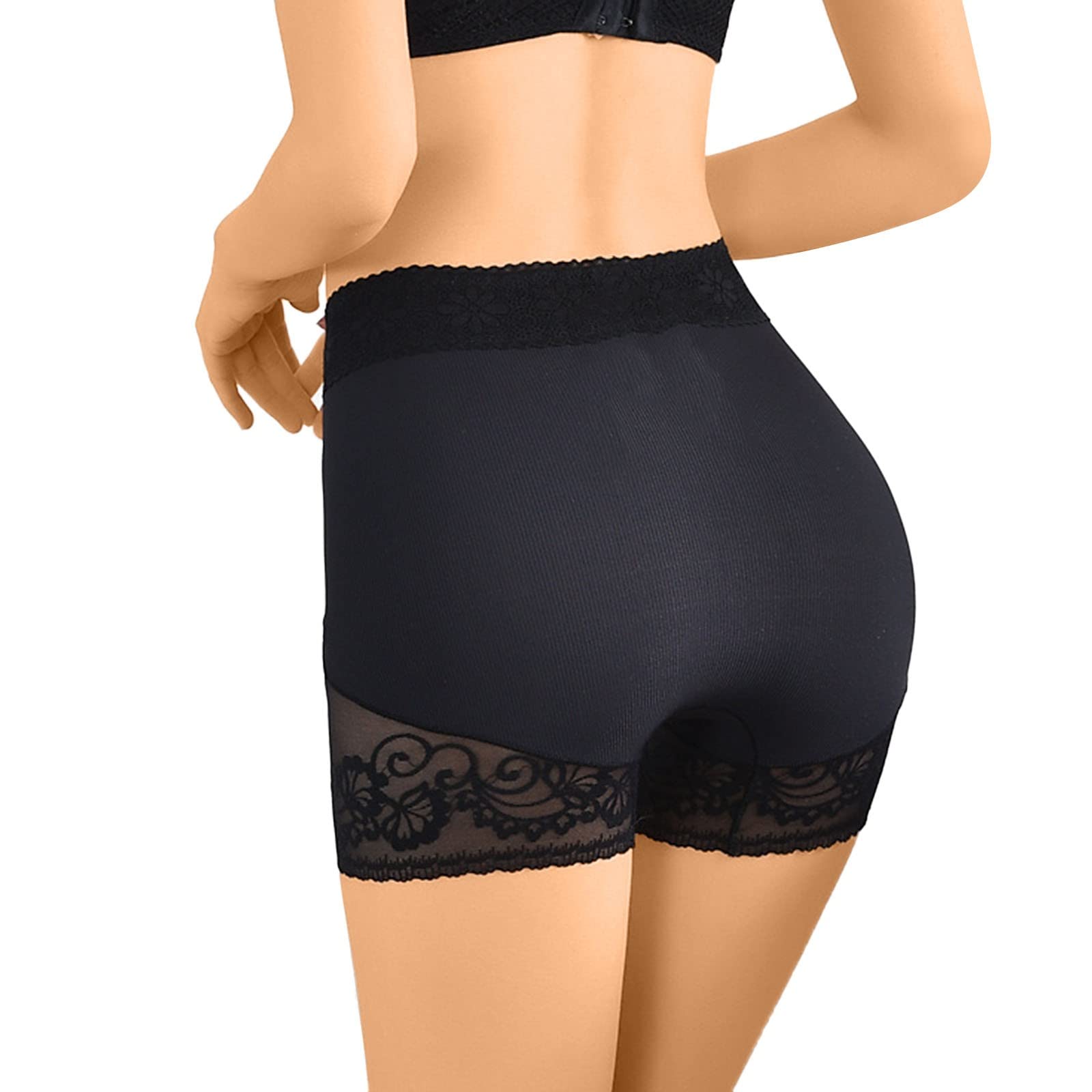 Find Women's No-Wear Lace Jogging Bottoms Large Fat Bottoms Threaded Ice Silk Flat Leg Pants Anti-Light Leggings Backpack Black