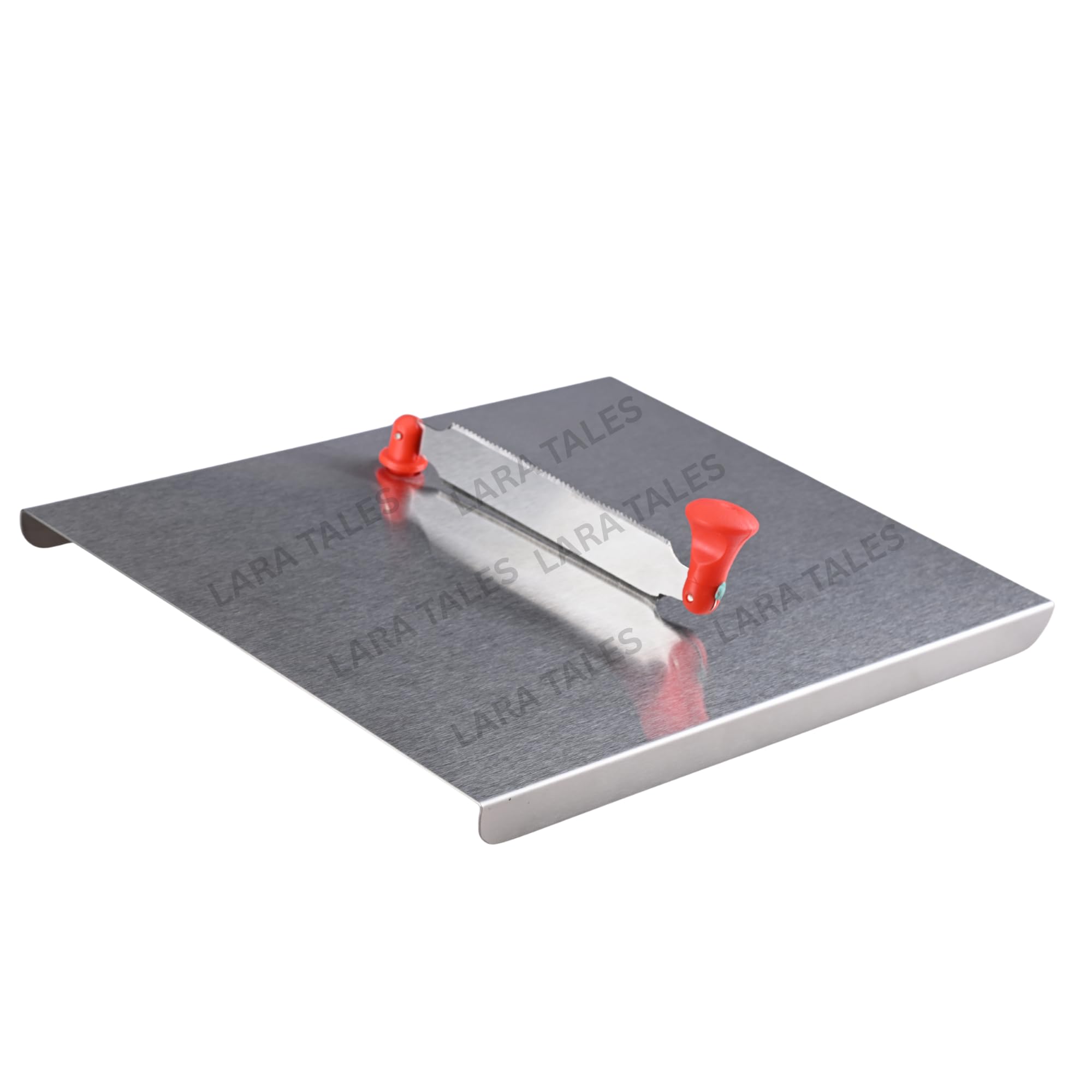 Lara Tales 2-in-1 Stainless Steel Cutting Board & Cutter – Sharp, Durable, Anti-Slip, Rustproof