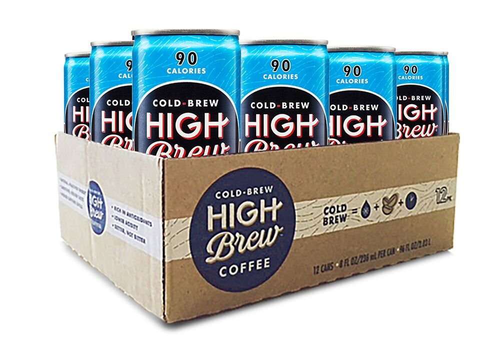 High Brew Cold Brew Coffee, Mexican Vanilla, 8 Fl Oz Can, Pack of 12 & Cold Brew Coffee Creamy Cappuccino Plus Protein, 8 Fl Oz, Pack of 12