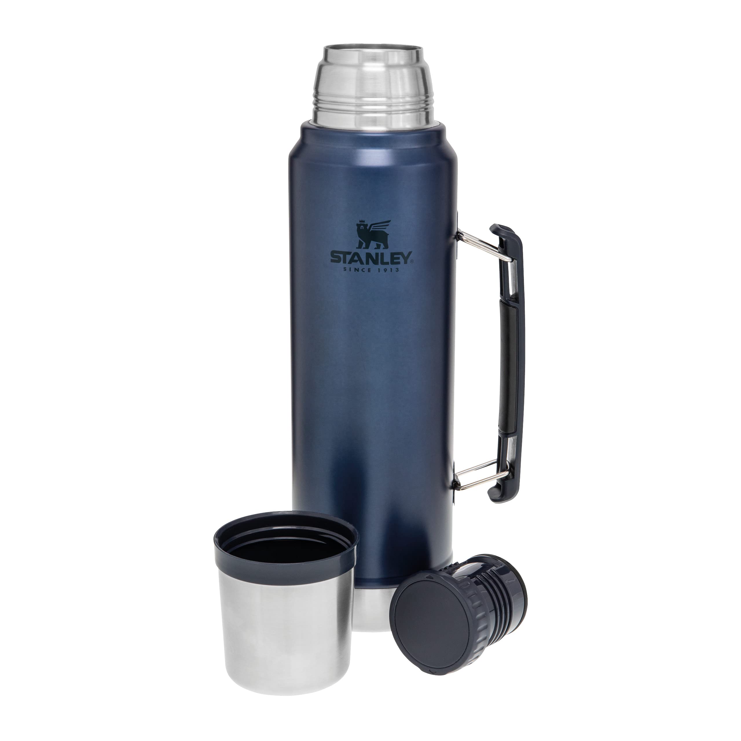 Stanley Classic Legendary Thermos 1L - Mantiene La Temperatura 24 Ore (Caldo/Freddo) - Borraccia Termica - Senza BPA - Acciaio Inox - Termos - Nightfall