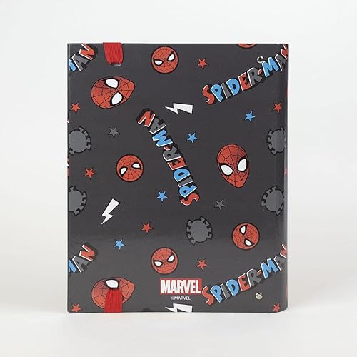 Miniatura 2 de CERDÁ LIFE'S LITTLE MOMENTS - Archivador 4 Anillas Niño de Spiderman con Tapa Dura y Cierre con Goma - Licencia Oficial Marvel