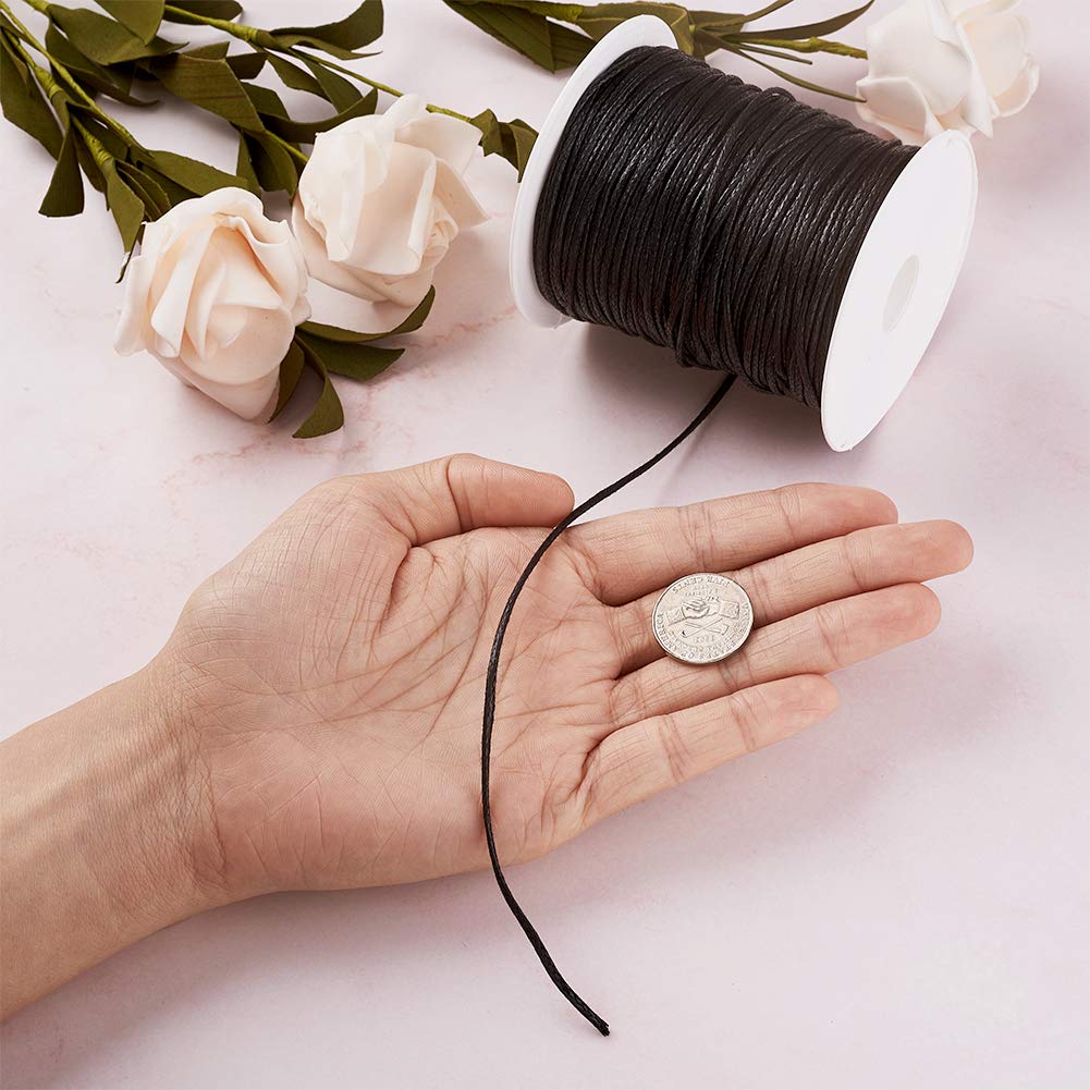 Cheriswelry Environ 170 M De Fil Coréen En Polyester De 0,8 Mm Avec Bobine Pour Fabrication De Bijoux Et Loisirs Créatifs, Rouge Orangé