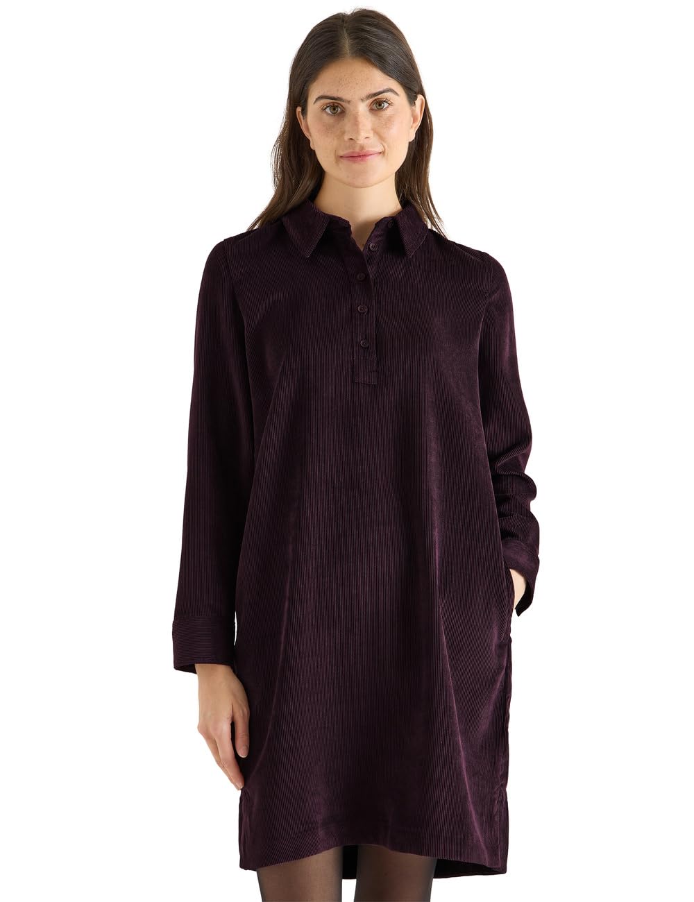 Cecil Damen Cordkleid in Unifarbe