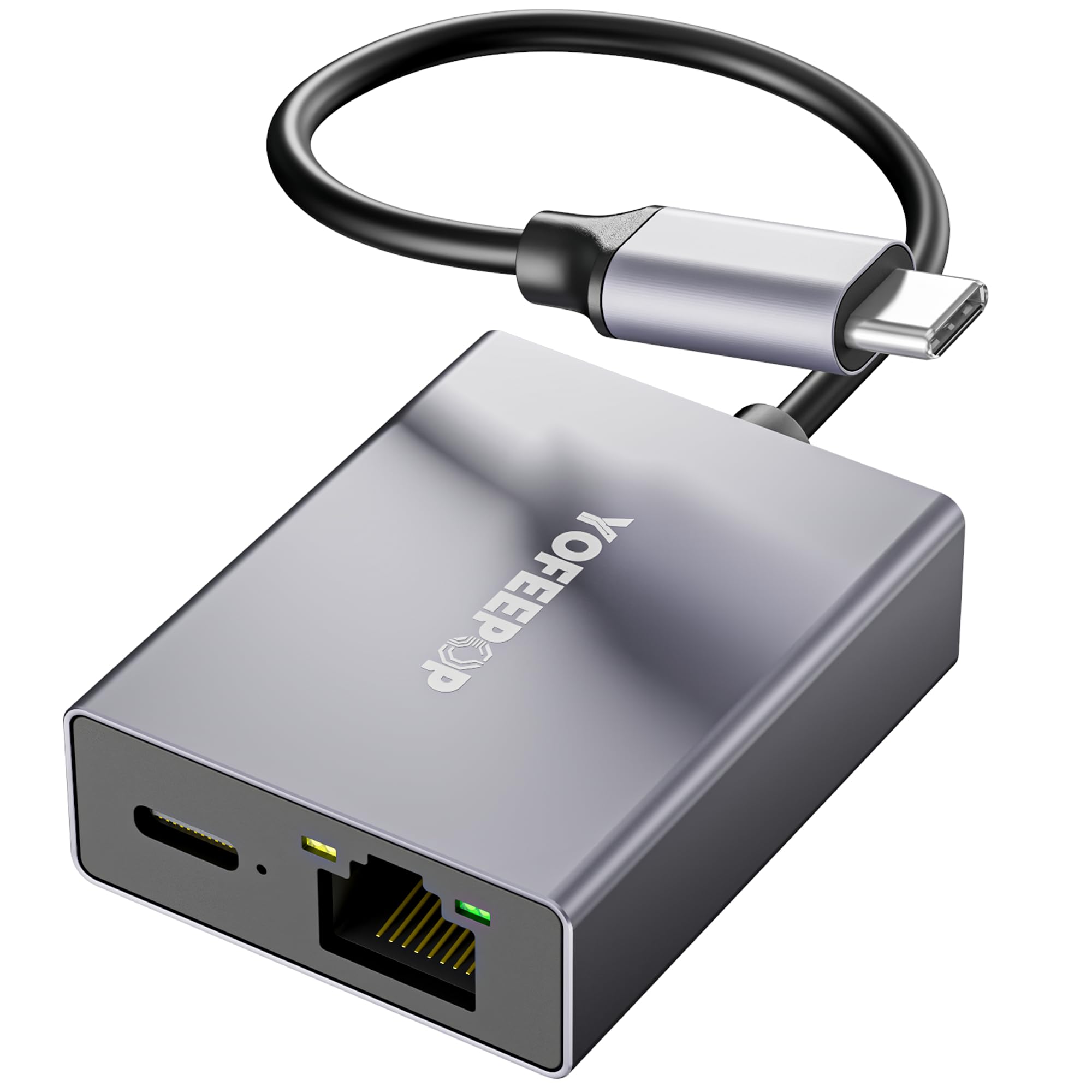 USBC to Ethernet Adapter, Gigabit Network Adapter, 1000Mbps LAN Ethernet to USB C Compatible with iPhone 15/16/17,MacBook Pro/Air,iPad Pro,Mac — view 9