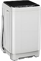 Vista 1 de Lavadora automática de 15.6 libras con 10 programas, pantalla LED, 8 niveles de agua, lavadora compacta de alta eficiencia para apartamentos, casas