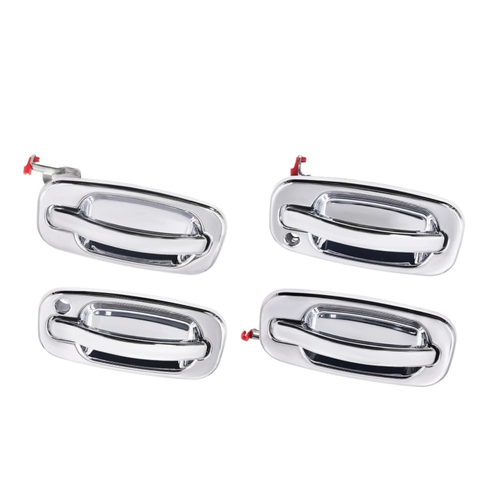 KEDFBTS Car Outer Handle Compatible with Cadillac for Escalade for ESV for EXT 2002-2006 Outside Exterior Door Handles 15721571 15721572 15034985 15034986
