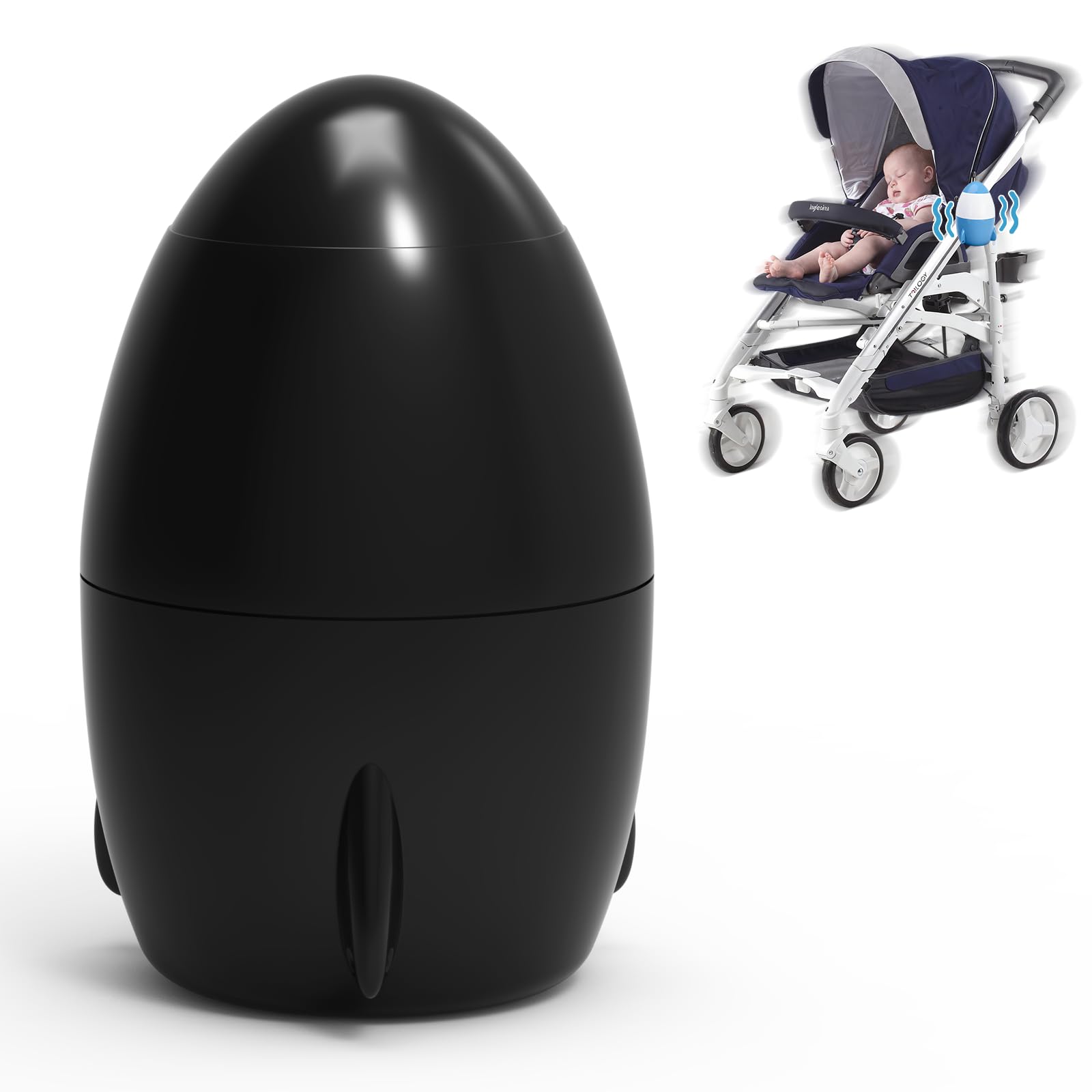 Photo 1 of TUWEIPAIKE Rechargeable Stroller Rocker - Black