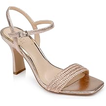 Jewel Badgley Mischka Heddia Woven Vamp Sandals