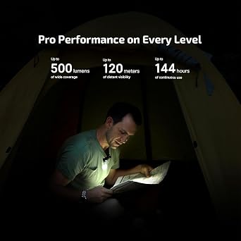 OLIGHT Oclip Pro EDC Flashlight Clip-on Light, Rechargeable 500 Lumens with Three Lighting Solutions Type-C Charging, Magnetic Flash Lights for Signaling, Cycling, Outdoor or Indoor Use(Midnight Blue)