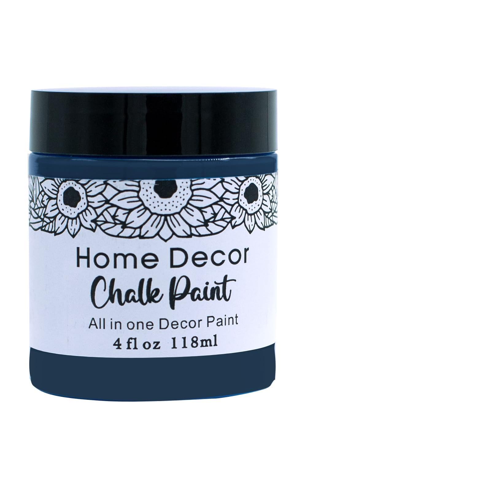 DGAGA 4OZ Navy Blue Furniture Paint Cream Matte Finish Wood Cabinet Sea Blue Chalk Paste Odorless No Sanding DIY Home Decor Chalk Paint for Wooden Furniture, Crafts, Table, Chair
