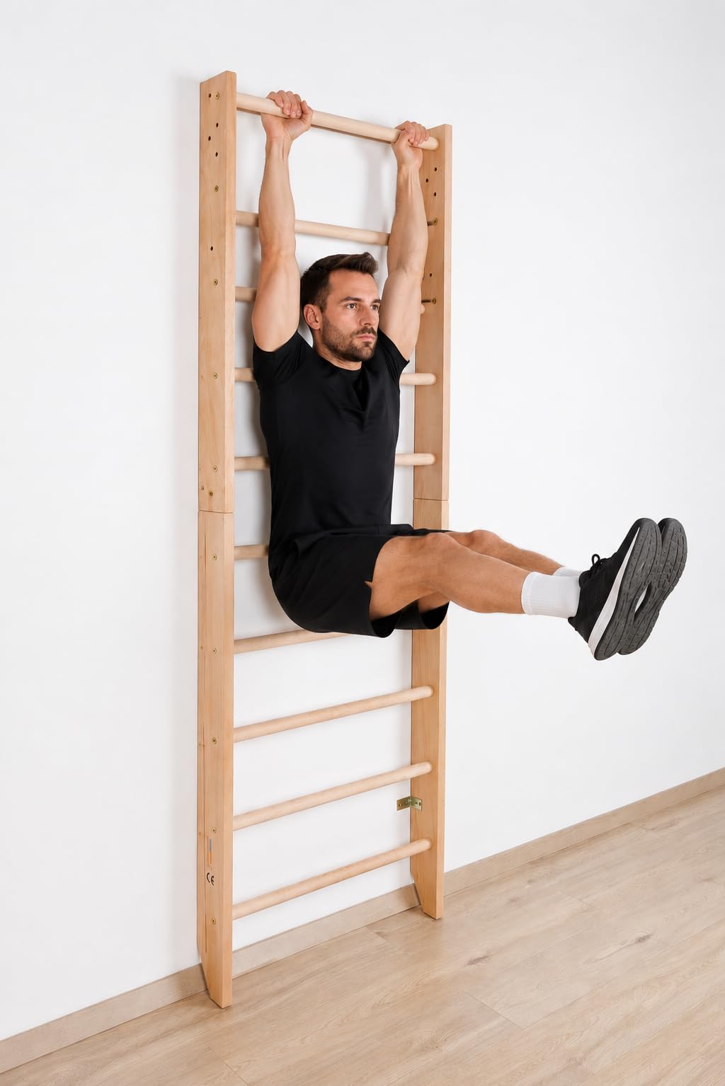 Wooden Wall Bars for Home Gym "Sport-0-220" Swedish Ladder Fitness Equipment | Gimnasia Stall Bar for Ejercise, Estiramiento & Climbing | Pared de Gimnasia de Madera | Escalada Deportiva