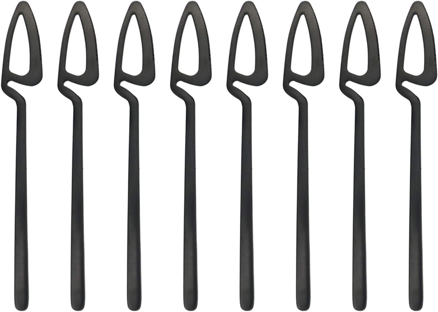 Flatware Set 24-piece Black Silverware Cutlery Set Hanging Cup Stainless Steel Utensils Include Knife/Fork/Spoon Matte Finish Dishwasher Safe Service for 6