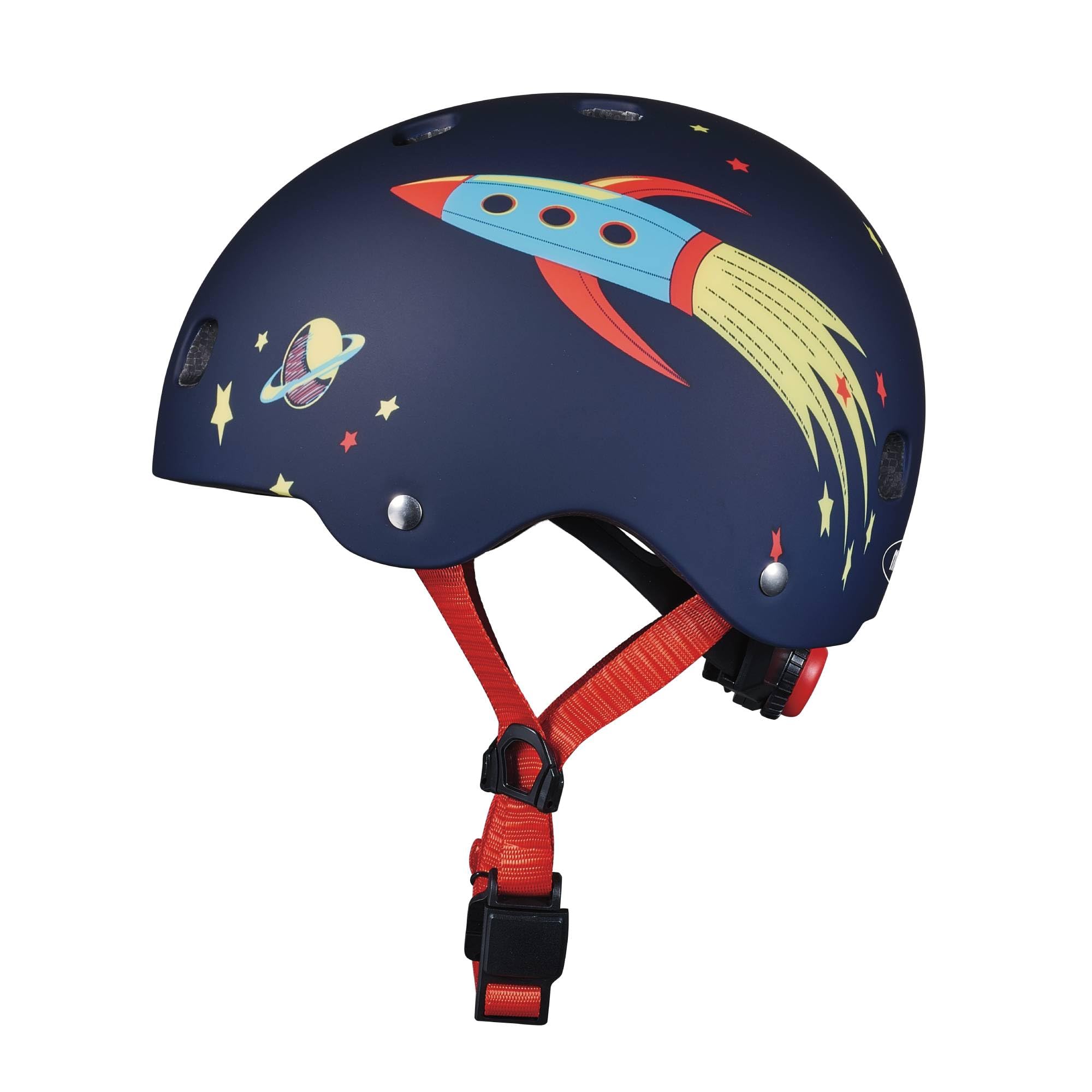 Casco Micro® v2 - Ultraligero 320gr, Luz Seguridad, Casco y Almohadilla Interior de una Sola Pieza (Talla M (52-56 cm), Rocket)