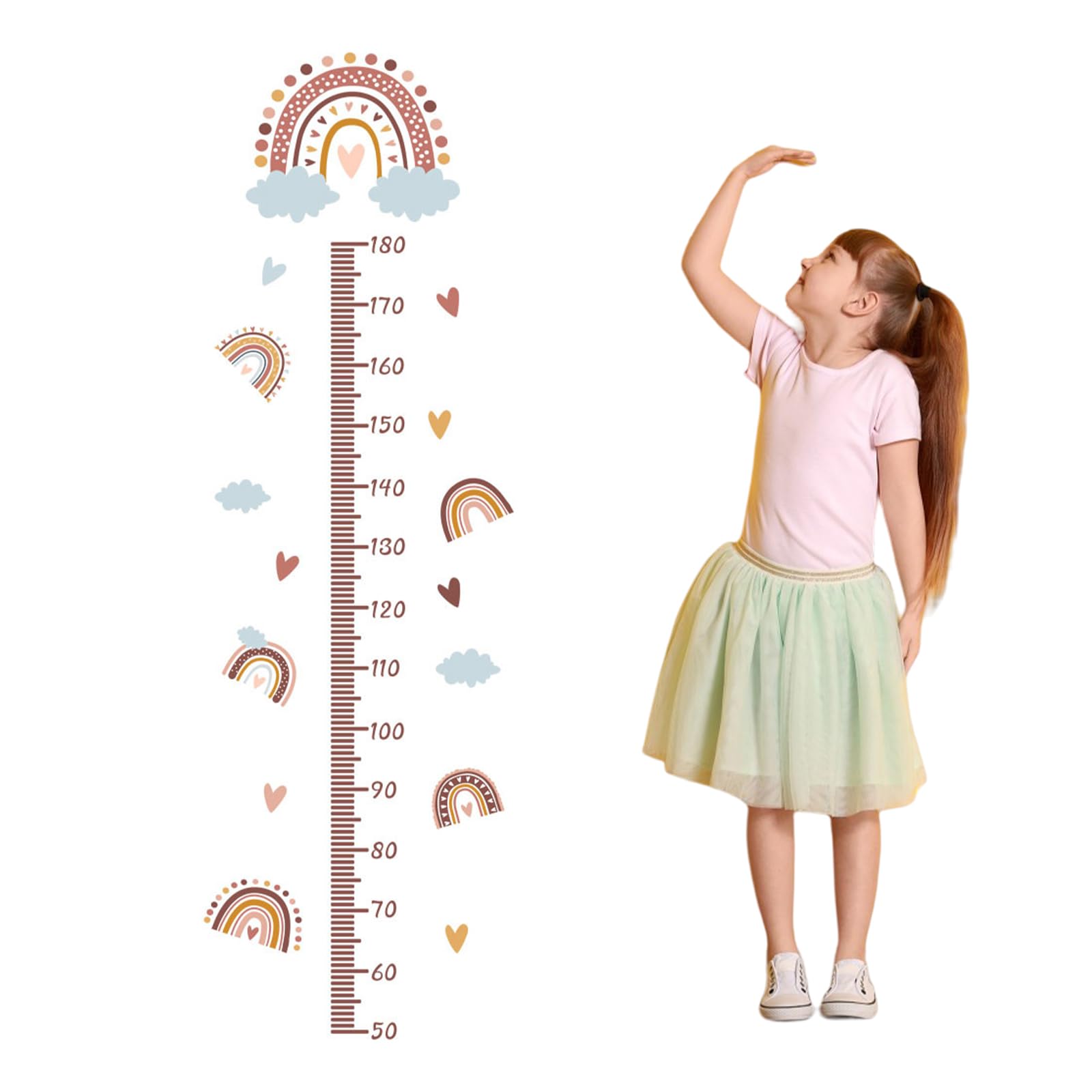 Medidor Niños Pared Vinilos,Tabla de Altura para Niños,Medidor Altura Niños Adhesivos,Tabla de Estatura para Niños,Tabla de Crecimiento Infantil,Gráficos de Crecimiento Altura