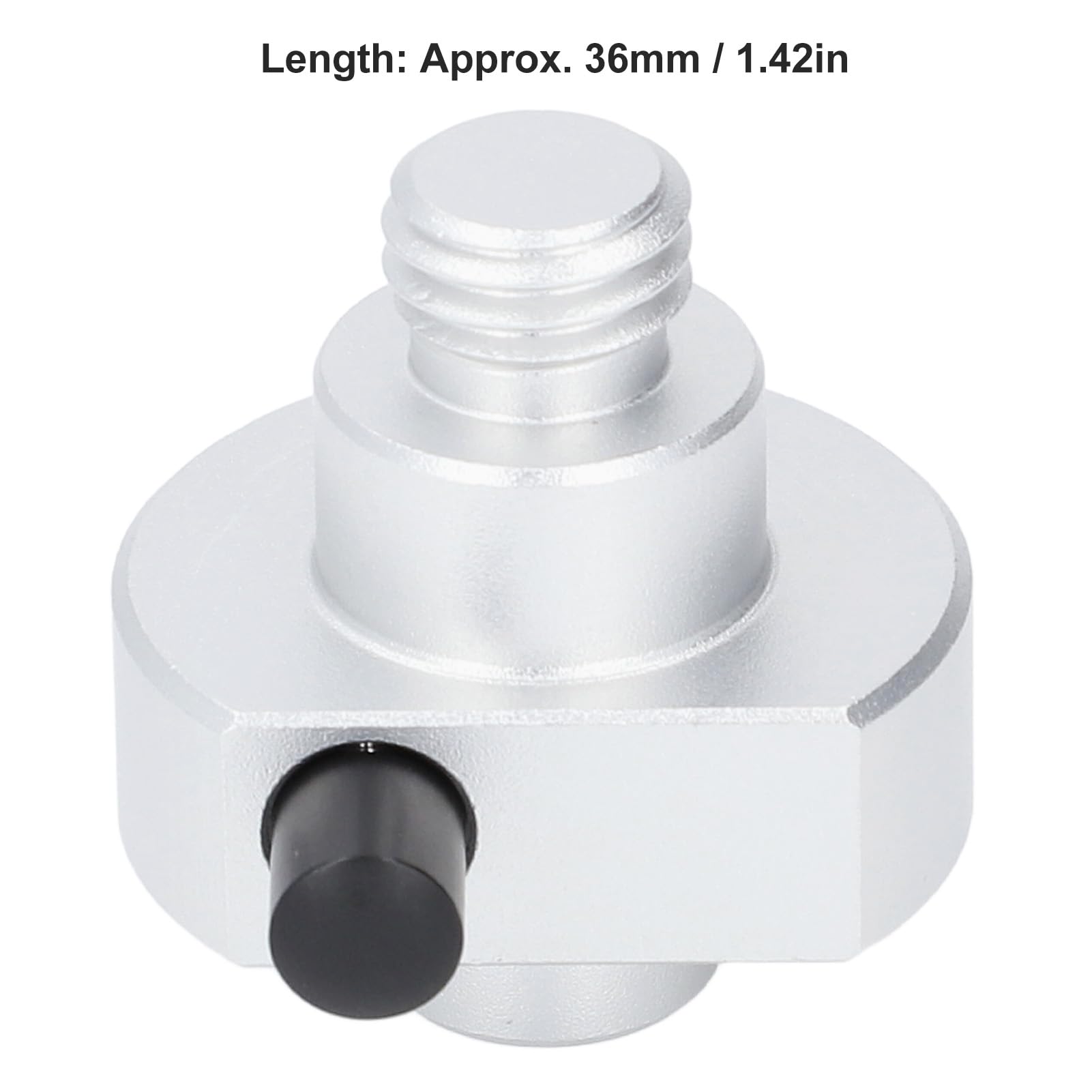 Portable Prism Pole Adapter Mount Attachment 36mm Length for Surveying Devices