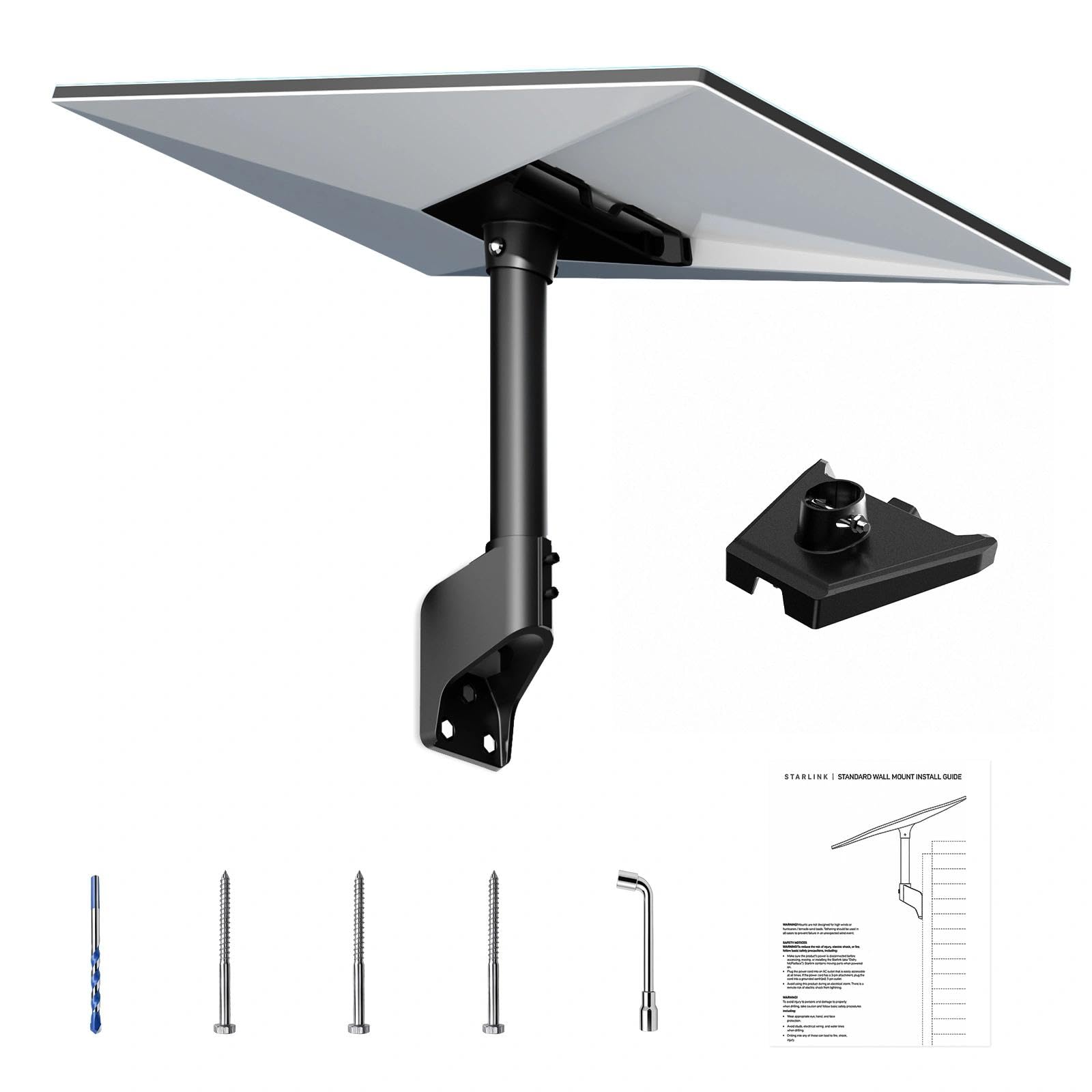 Gen 3 - Supporto per Starlink, supporto da tetto e parete girevole a 360°, compatibile con Starlink Standard 4/4X/V3