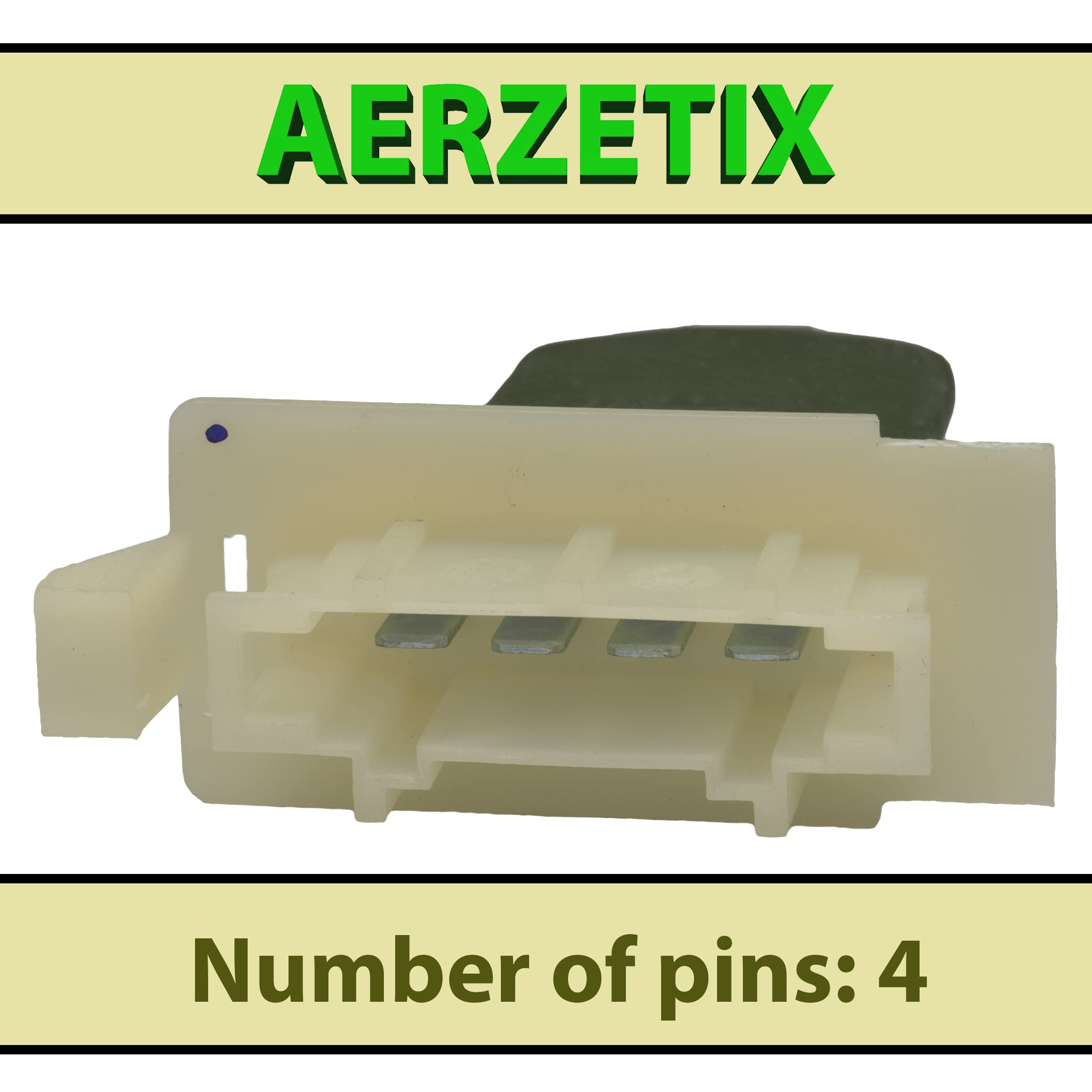 AERZETIX Resistenza Ventilatore Abitacolo 12V - 6 Pin, Per Veicoli Con